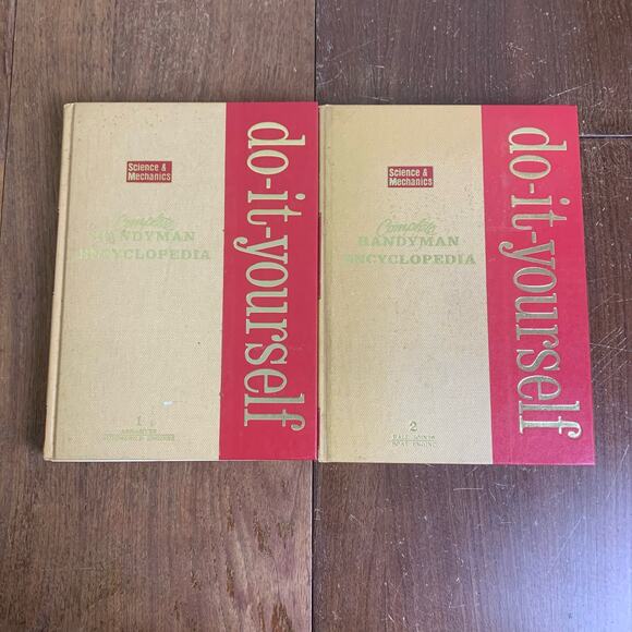 1978 Science & Mechanics Do It Yourself Enclyclopedia's hard back book Vol 1 & 2 - Picture 1 of 14